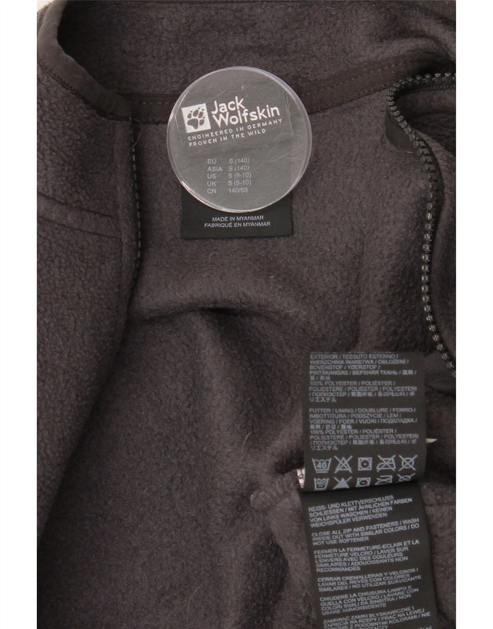 Jack Wolfskin Fleecejacke für Jungen, 9–10 Jahre, Größe S, Grau, Polyester