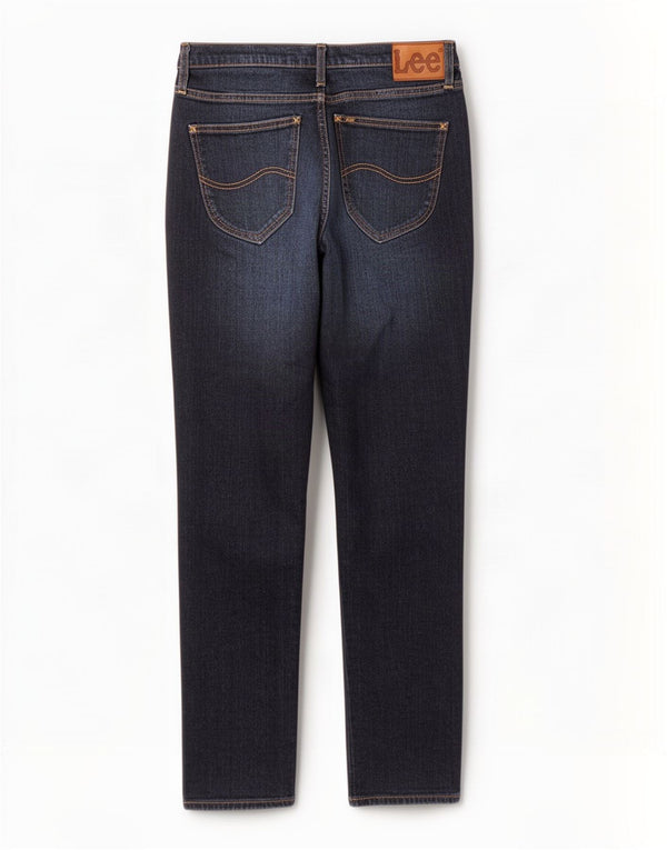 Lee Herre Austin Tapered Jeans W34 L32 Marineblå Bomuld