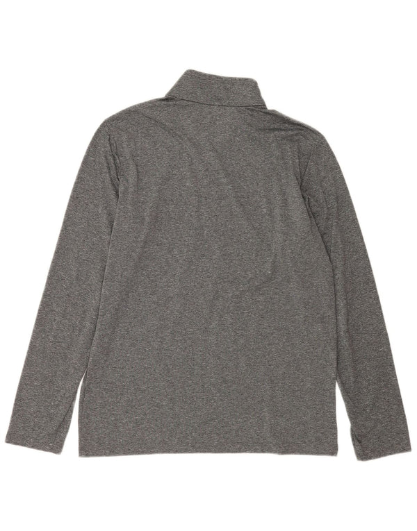 Jack Wolfskin Herren-Pullover-Trainingsanzugoberteil mit Reißverschluss, UK 42, Größe L, Grau