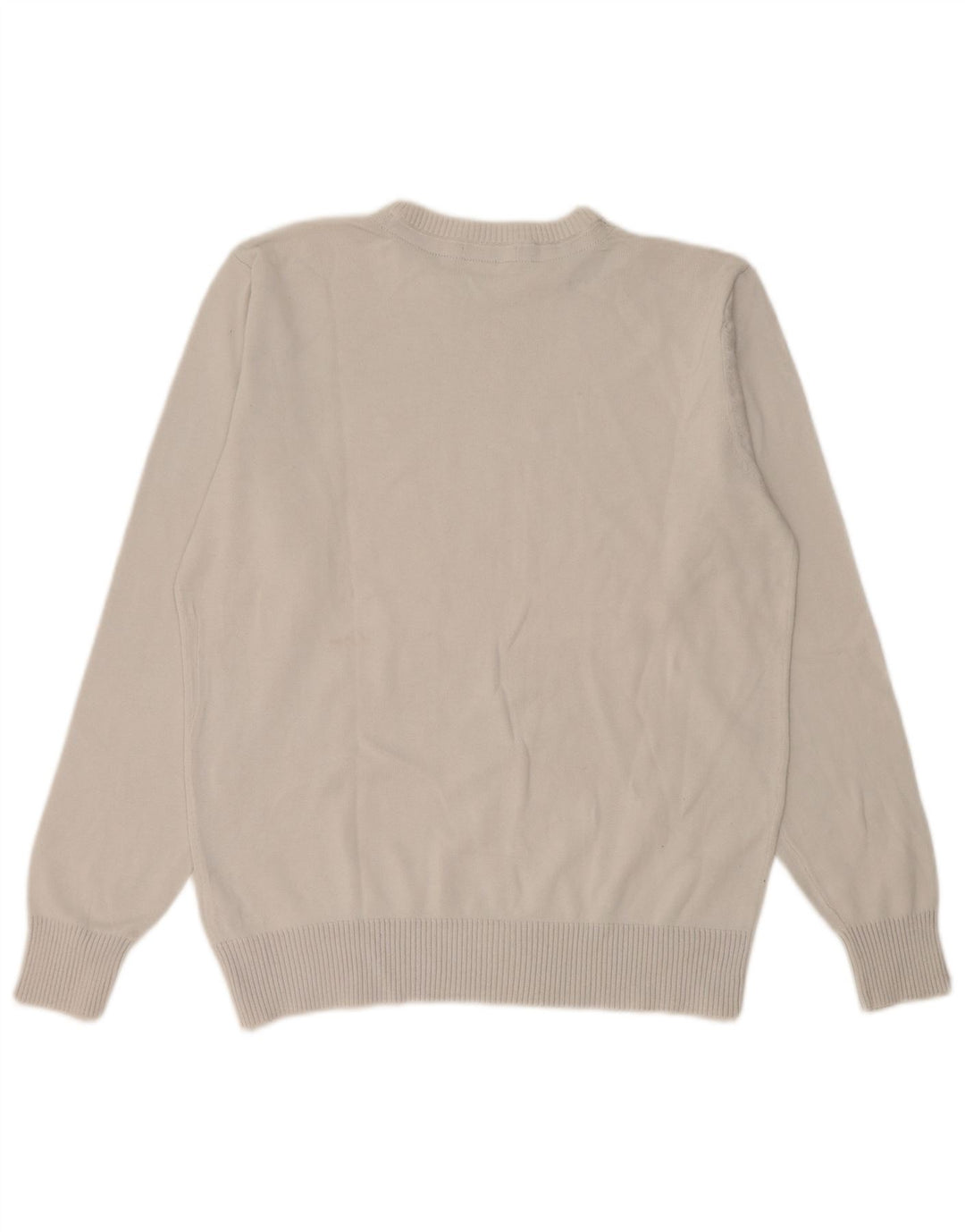 North Sails Womens Crew Neck Jumper Sweater UK 14 Medium Grey Cotton