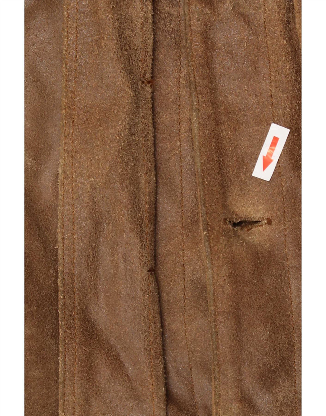Mustang Mens Bomber Leather Jacket UK 42 XL Brown