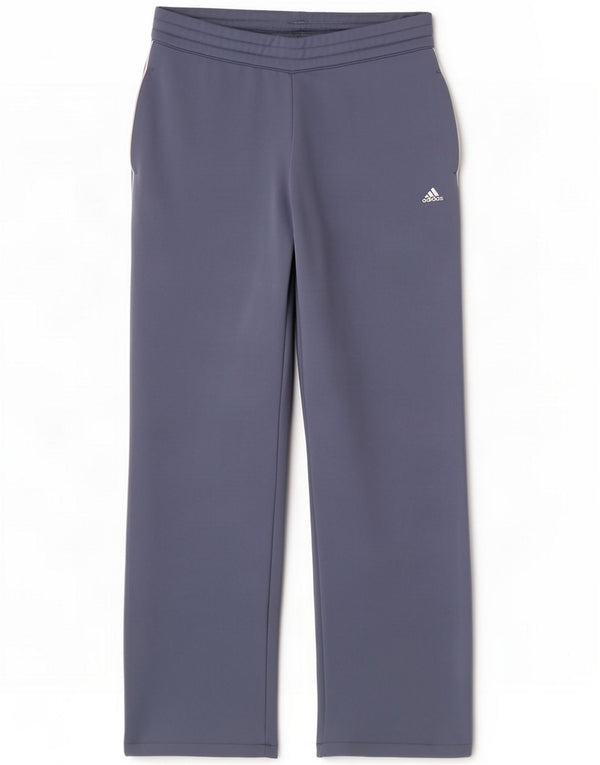 Pantaloni da tuta Adidas Climalite da donna UK 10 Small Blu Poliestere
