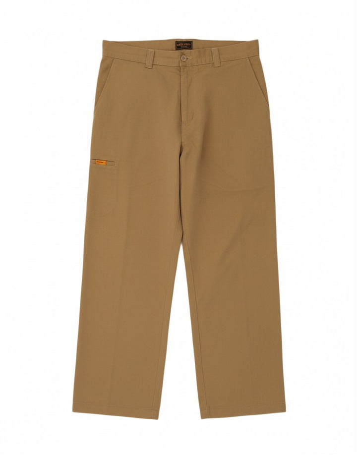 WOOLRICH Womens Straight Cargo Trousers W34 L30 Beige Cotton Vintage Woolrich and Second-Hand Woolrich from Messina Hembry 