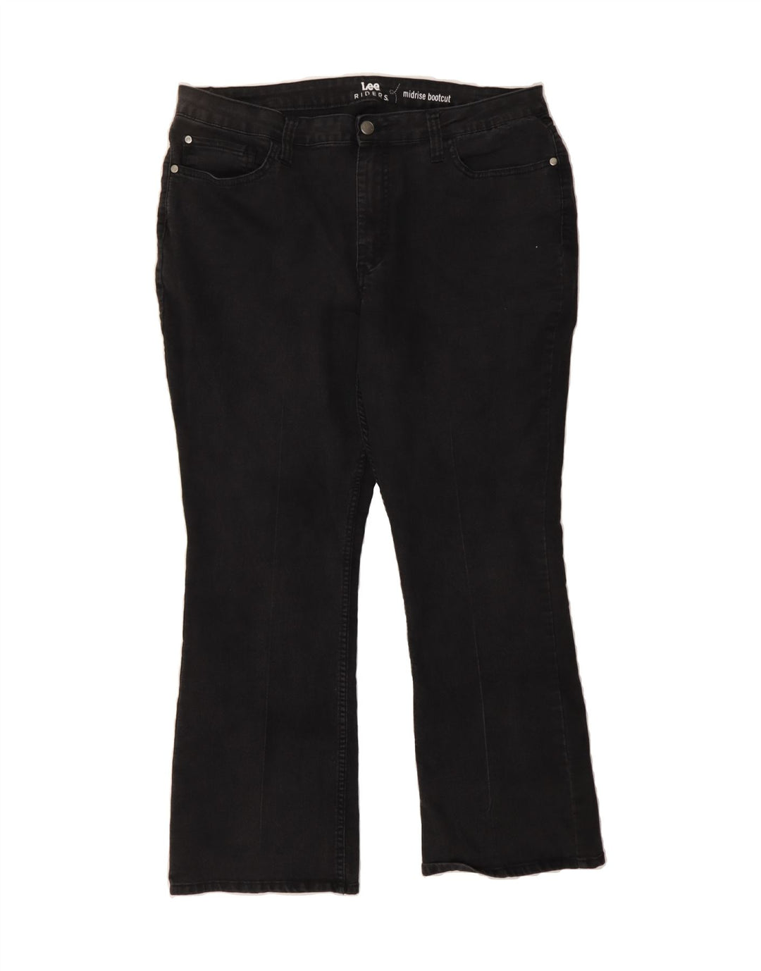 LEE Womens Riders Mid Rise Bootcut Jeans W40 L27 Black Cotton Vintage Lee and Second-Hand Lee from Messina Hembry 