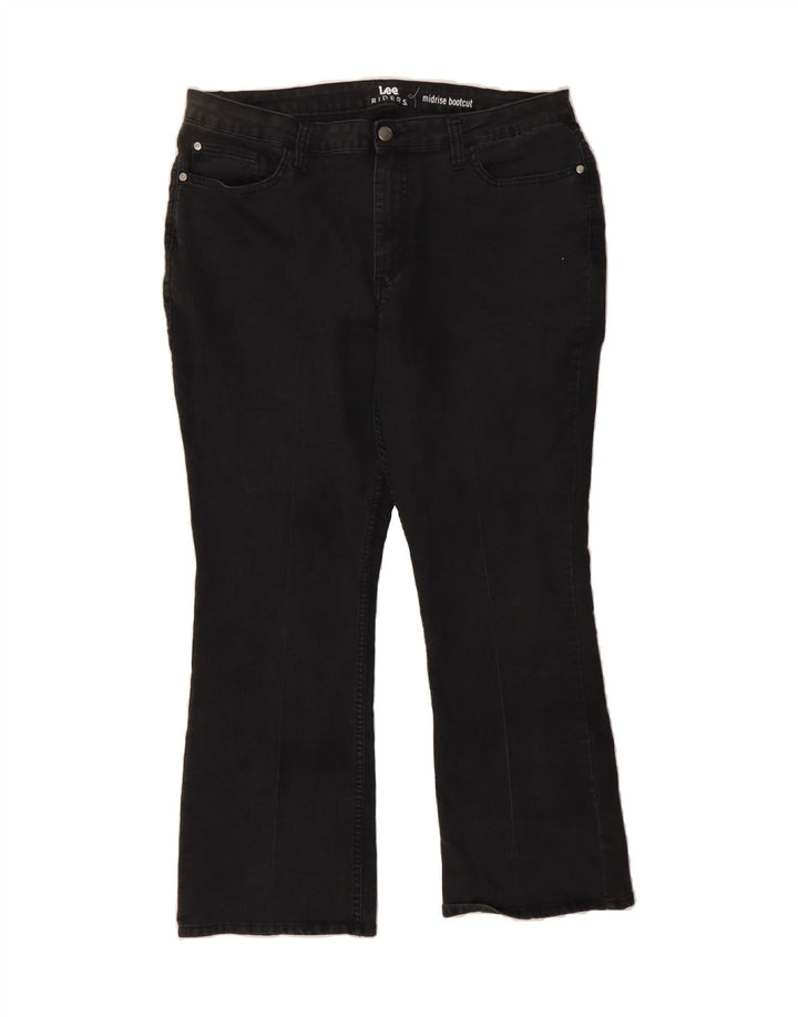LEE Womens Riders Mid Rise Bootcut Jeans W40 L27 Black Cotton Vintage Lee and Second-Hand Lee from Messina Hembry 