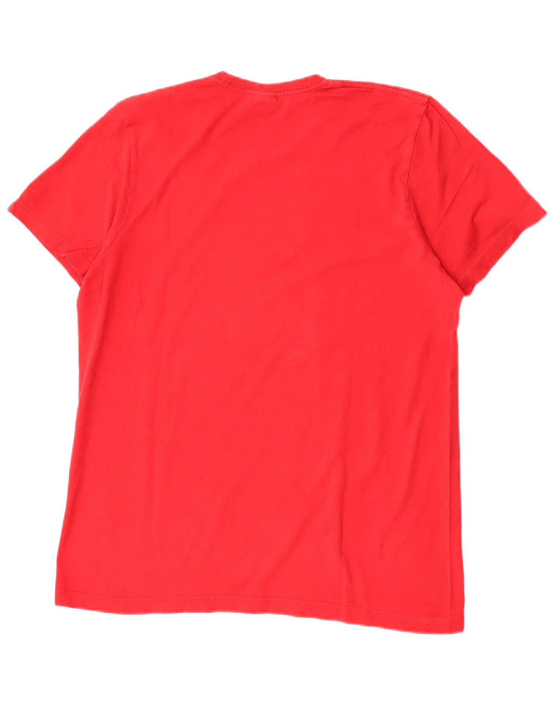 Adidas Mens Graphic T-Shirt Top Medium Red Cotton