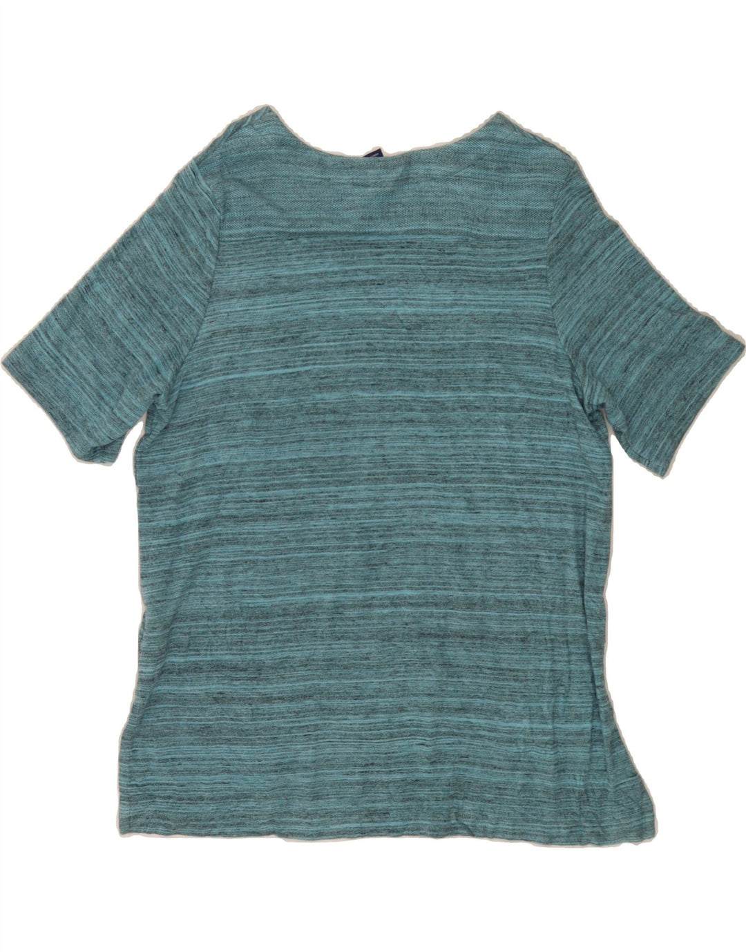 NIKE Womens T-Shirt Top UK 14 Medium Blue Flecked Rayon Vintage Nike and Second-Hand Nike from Messina Hembry 