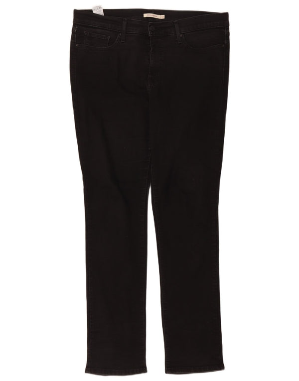 Calça jeans feminina Levi's 312 Shaping Slim W32 L30 algodão preto