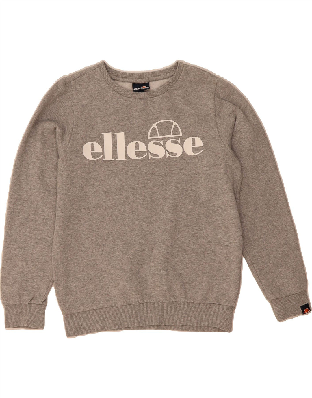 ELLESSE Boys Graphic Sweatshirt Jumper 12-13 Years Grey Cotton Vintage Ellesse and Second-Hand Ellesse from Messina Hembry 