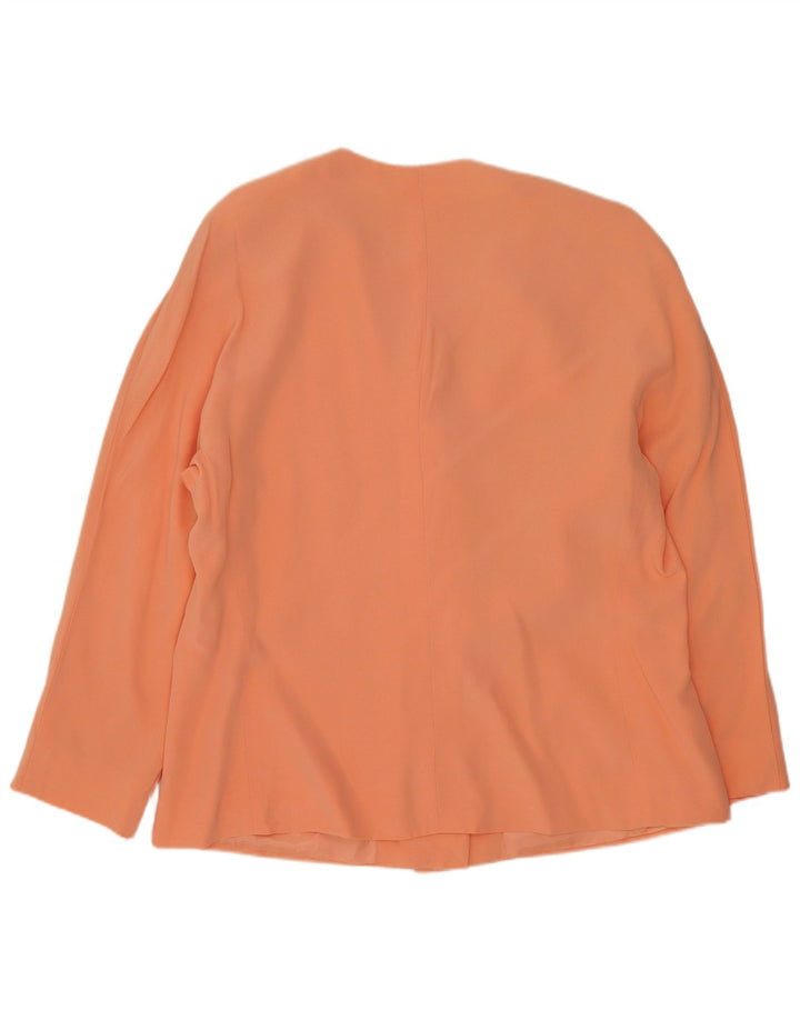 Vintage Womens 1 Button Blazer Jacket UK 16 Large Orange