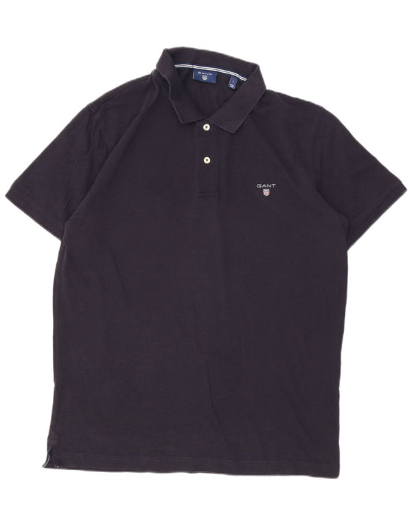 Gant Polo Homme Grand Bleu Marine Coton