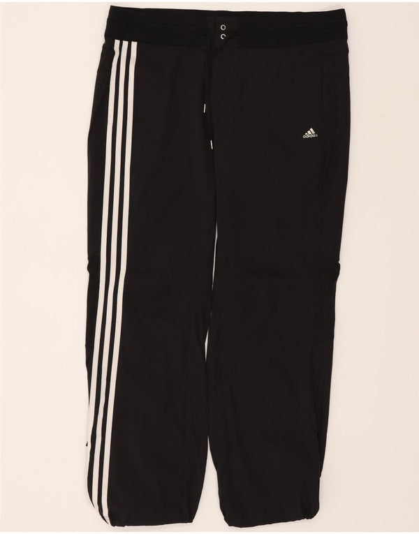 Pantaloni da tuta Adidas Capri da donna UK 16 Large W34 L28 Neri