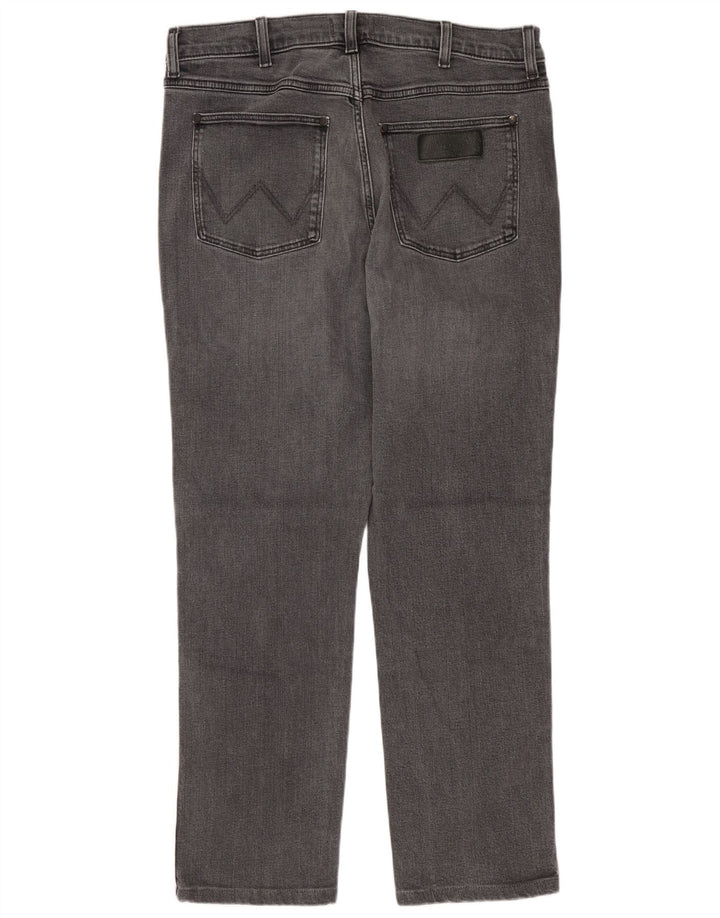 WRANGLER Mens Larston Slim Jeans W33 L27 Grey Cotton
