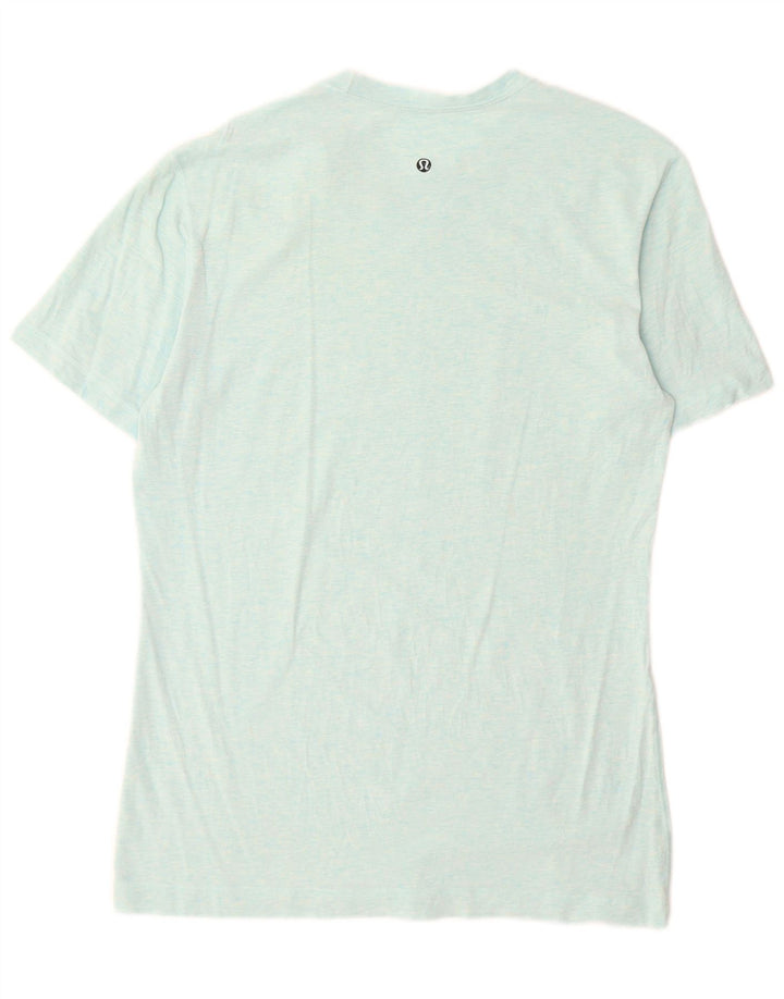 Lululemon Dame T-Shirt Top UK 16 Large Blue Flecked