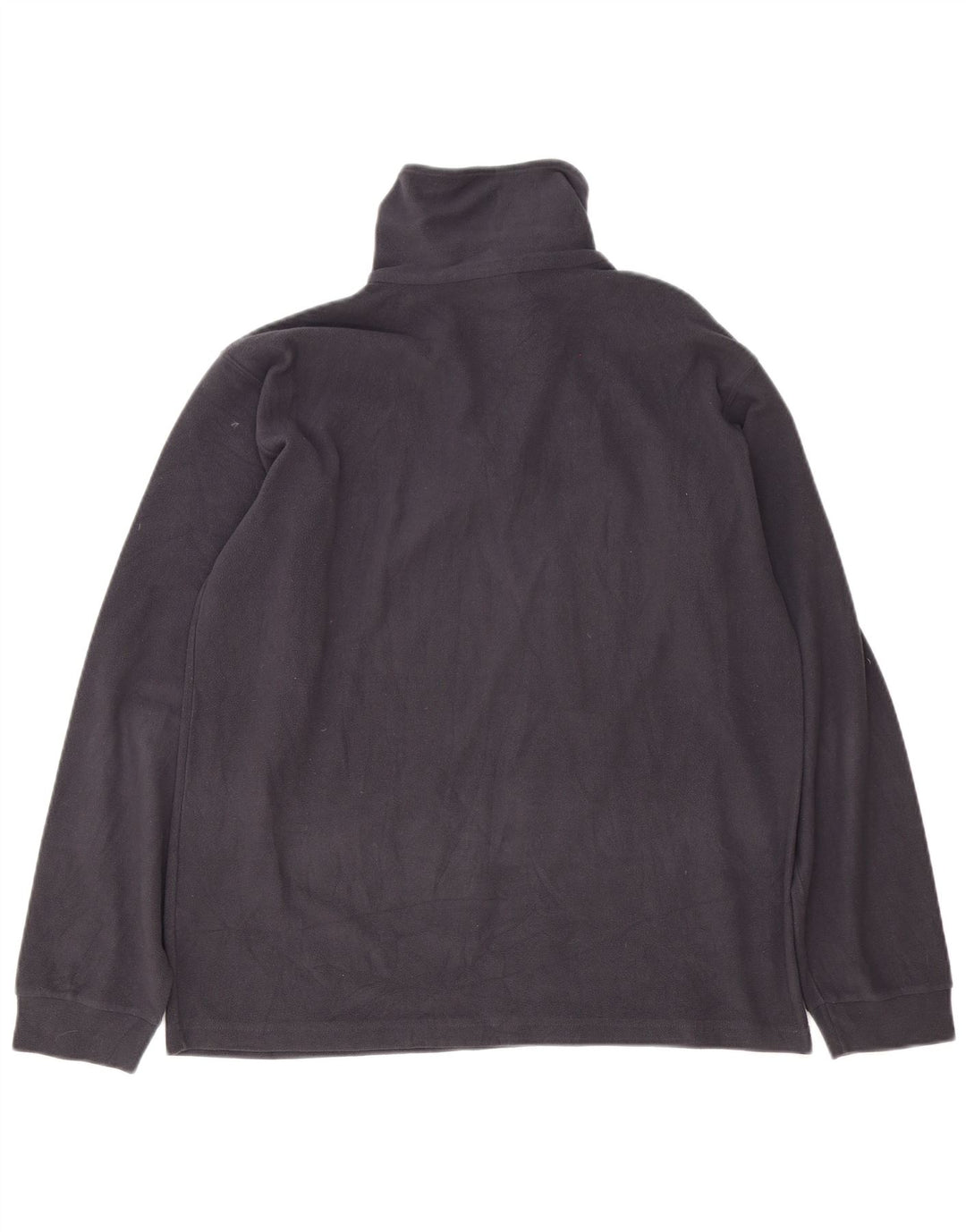 Champion Mens Zip Neck Fleece Jumper Medium Grey Polyester