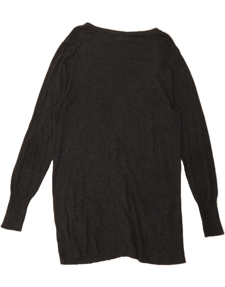 MOSSIMO Womens Longline Cardigan Sweater UK 18 XL Grey Nylon Vintage Mossimo and Second-Hand Mossimo from Messina Hembry 