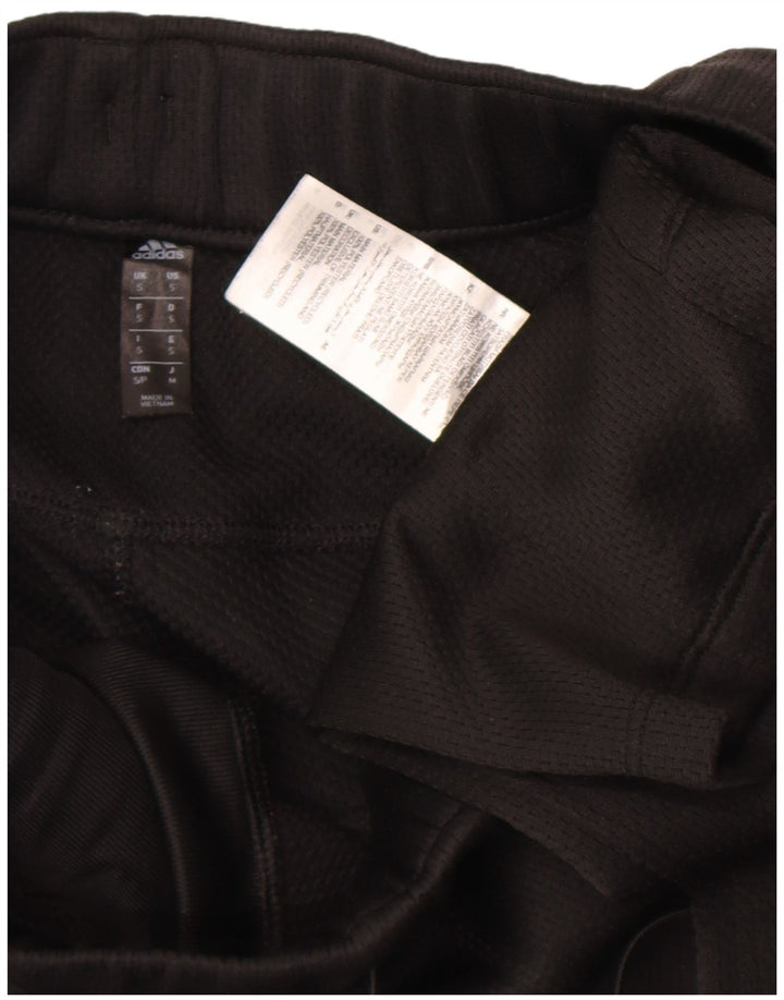 Adidas Mens Aeroready Tracksuit Trousers Small Black Polyester