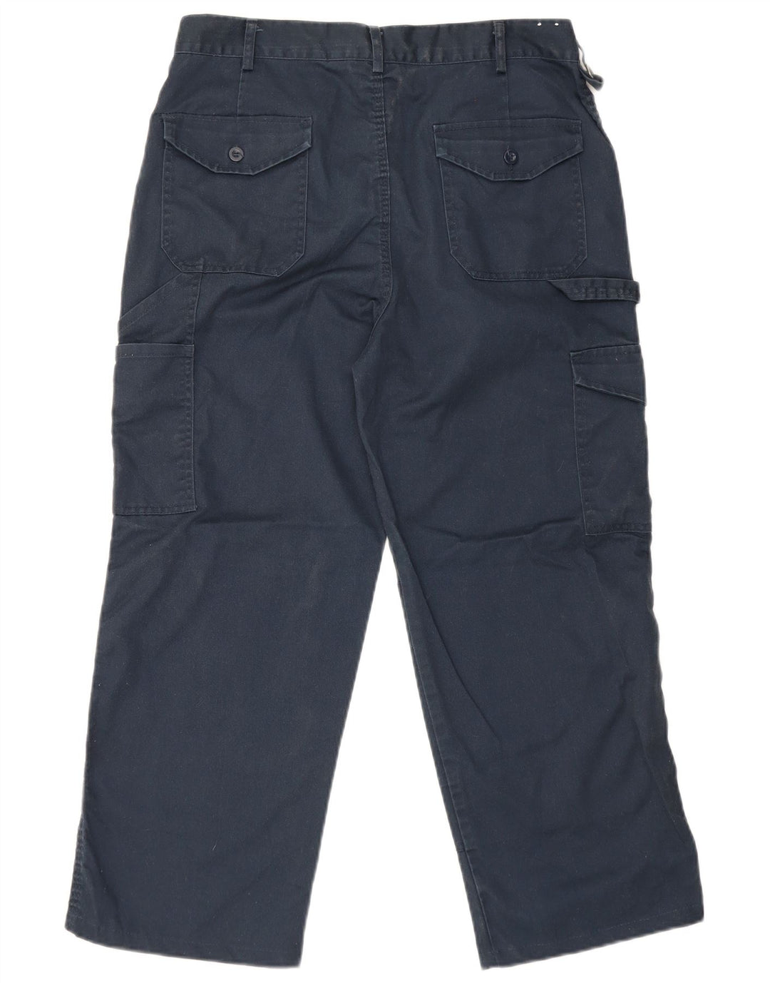 Dickies Mens Straight Crop Cargo Trousers W34 L25 Navy Blue Polyester