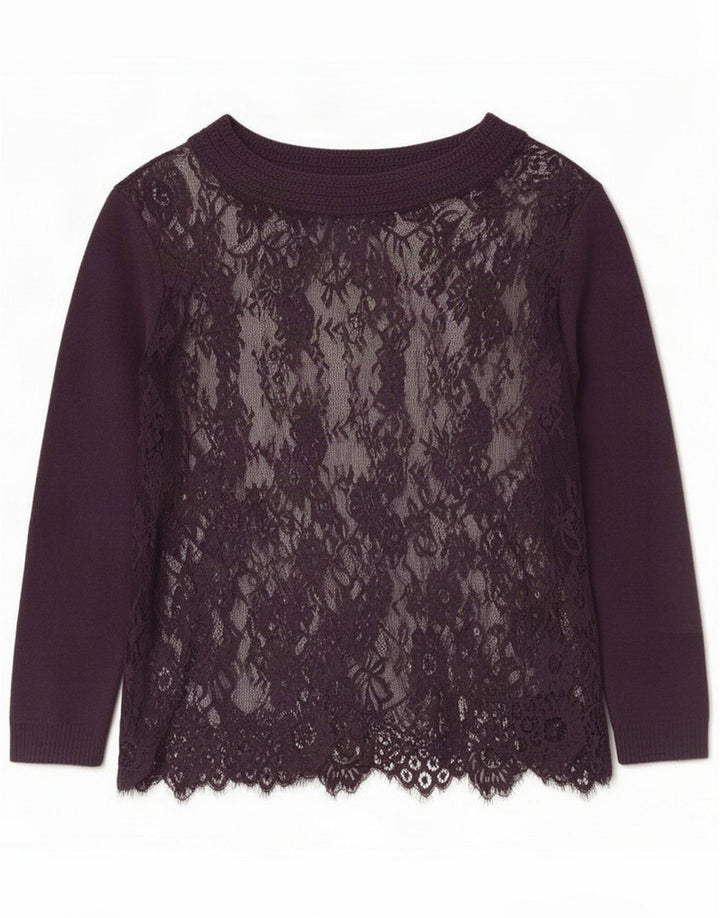 Simona Barbieri Haut transparent surdimensionné pour femme UK 16 Large Violet