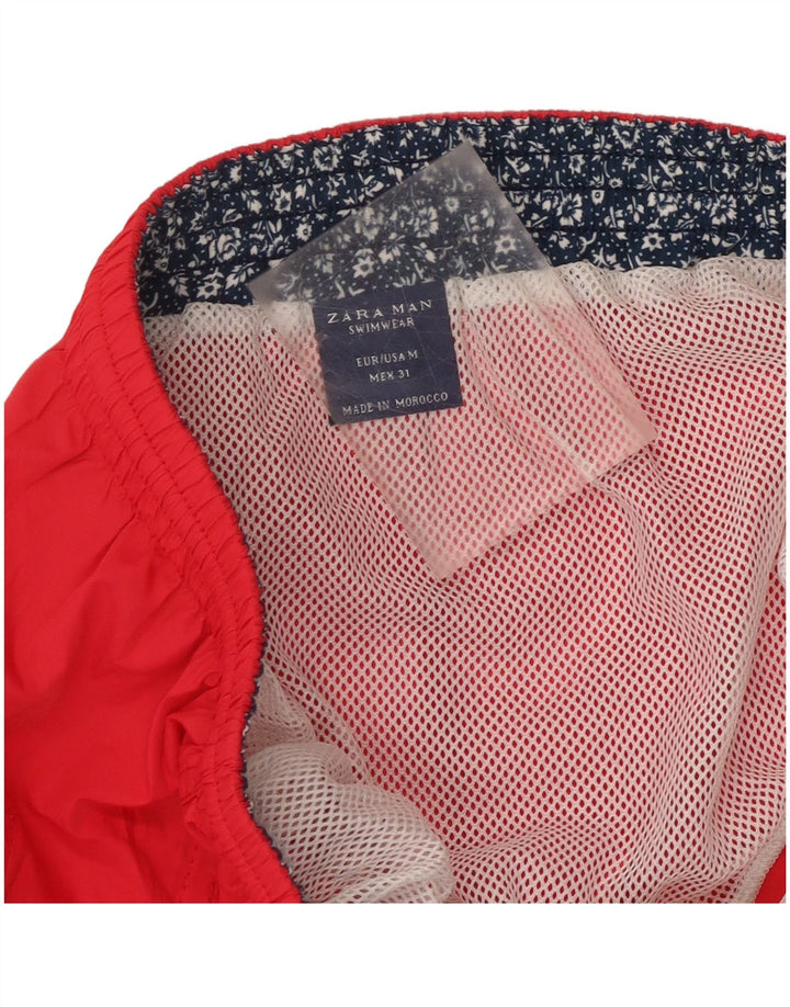 Zara Badeshorts til mænd Medium Rød
