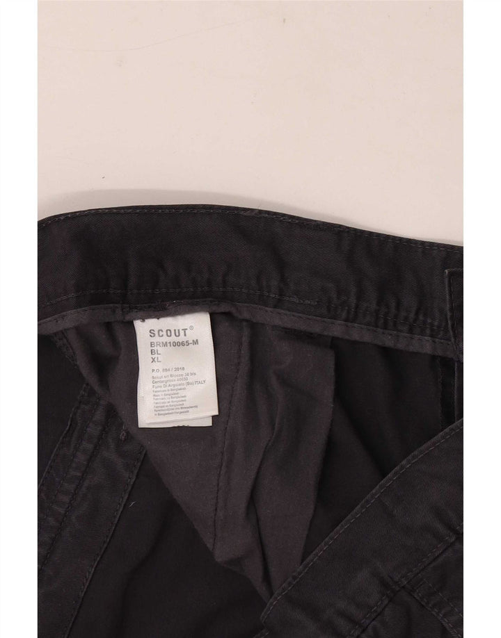 Scout Mens Cargo Shorts XL Azul Marinho Algodão