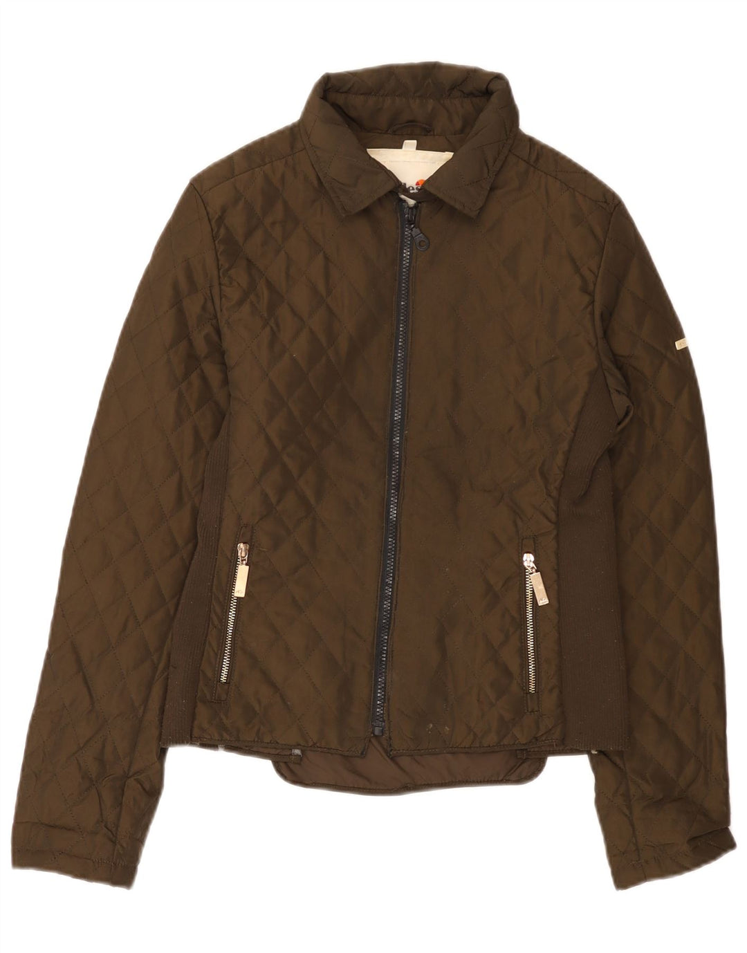 Chaqueta acolchada para mujer Ellesse UK 42 Poliéster marrón medio