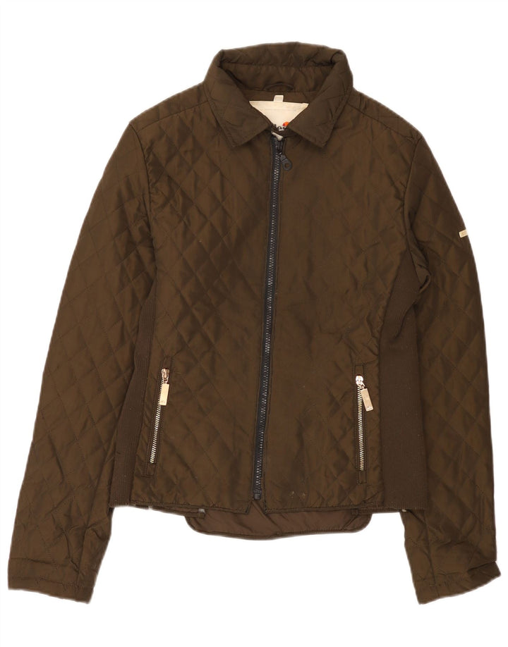 Chaqueta acolchada para mujer Ellesse UK 42 Poliéster marrón medio