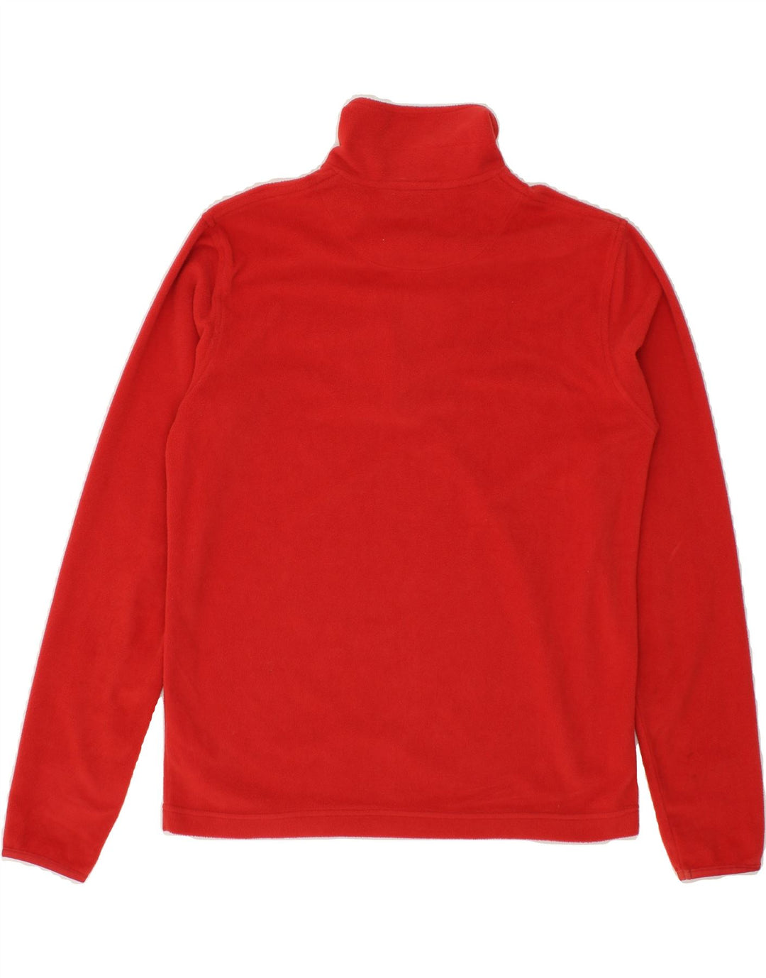 LOTTO Womens Zip Neck Fleece Jumper UK 14 Medium Red Polyester Vintage Lotto and Second-Hand Lotto from Messina Hembry 