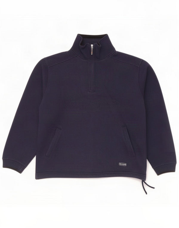 Champion Damska bluza z zamkiem błyskawicznym Sweter UK 6 XS Granatowa Bawełna