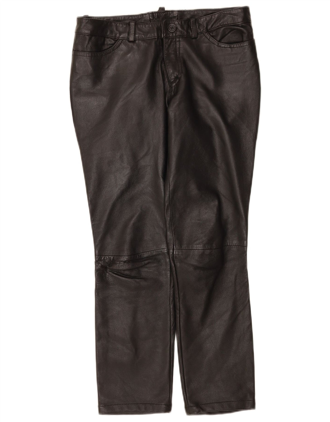 Zen Dame Læderbukser EU 38 Medium W28 L26 Sort Læder