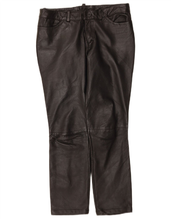 Zen Dame Læderbukser EU 38 Medium W28 L26 Sort Læder