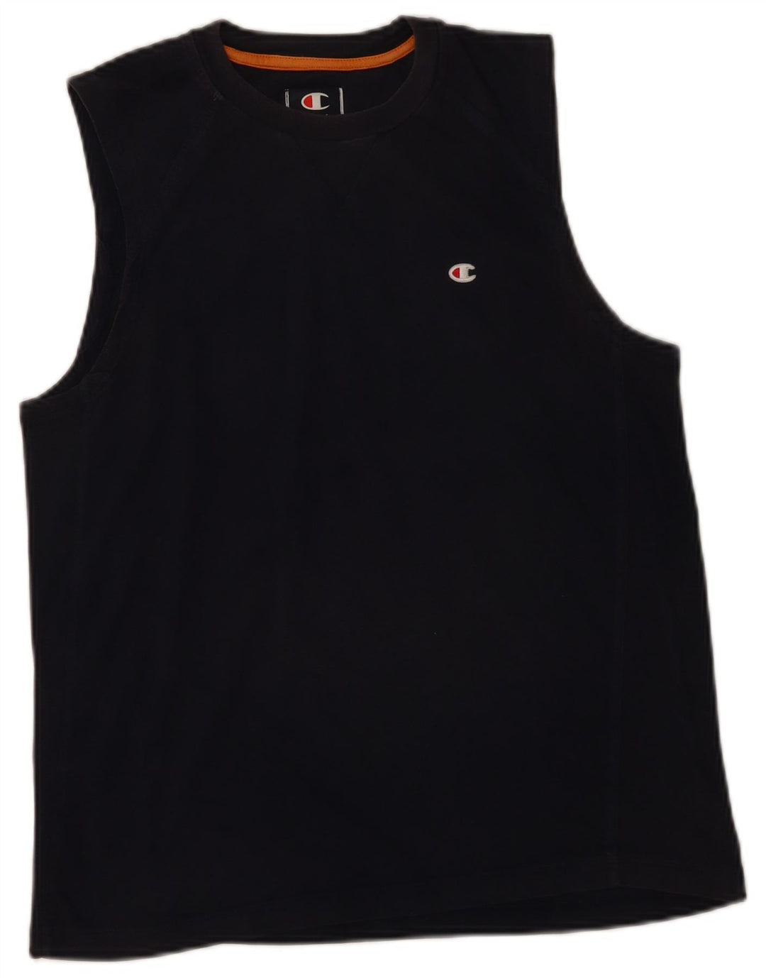 Champion Mens Vest Top Medium Navy Blue Cotton