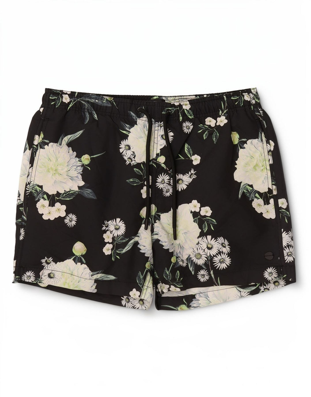 Superdry Mens Graphic Swimming Shorts Large Navy Blue Floral Polyester