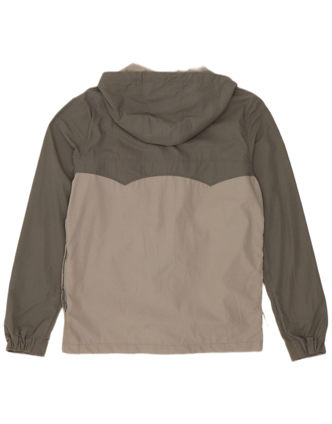 Levi's Mens Hooded Rain Jacket UK 38 Medium Green Colourblock Polyester