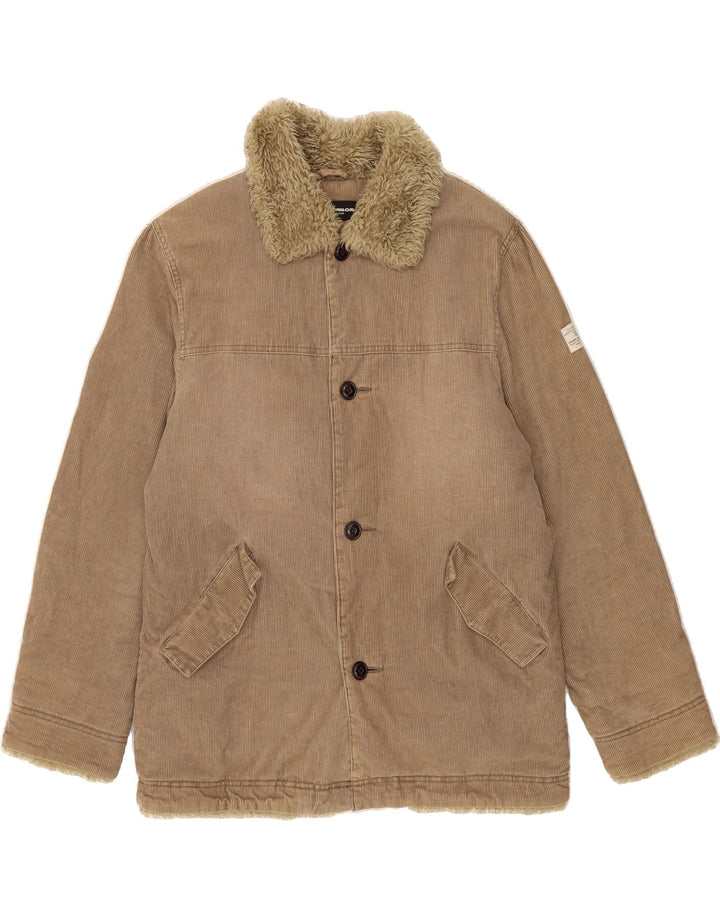 TOM TAILOR Mens Corduroy Jacket UK 38 Medium Brown Cotton Vintage Tom Tailor and Second-Hand Tom Tailor from Messina Hembry 