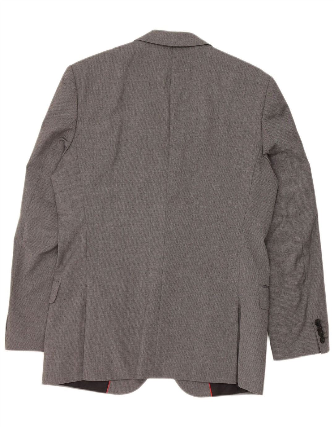 Hugo Boss Mens 2 Button Blazer Jacket EU 48 Medium Grey Virgin Wool