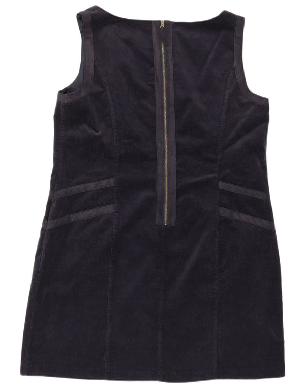 Laura Ashley Womens Sleeveless Corduroy Sheath Dress UK 18 XL Navy Blue