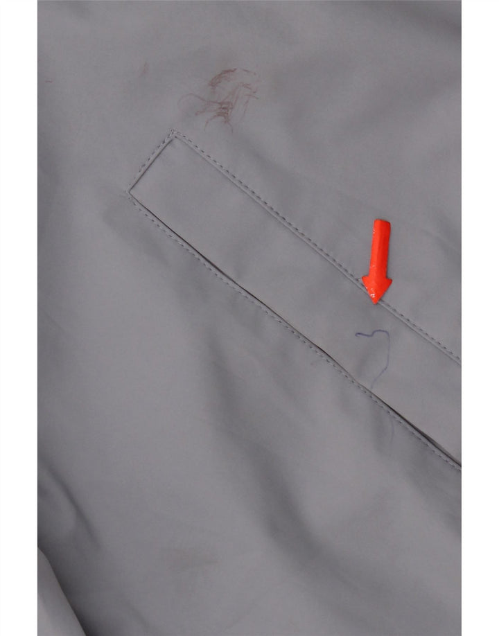 Zara Herre Bomber Jacket UK 38 Medium Grey Polyester