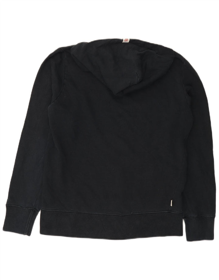 Franklin Marshall Mens Hoodie Jumper Large Black Cotton