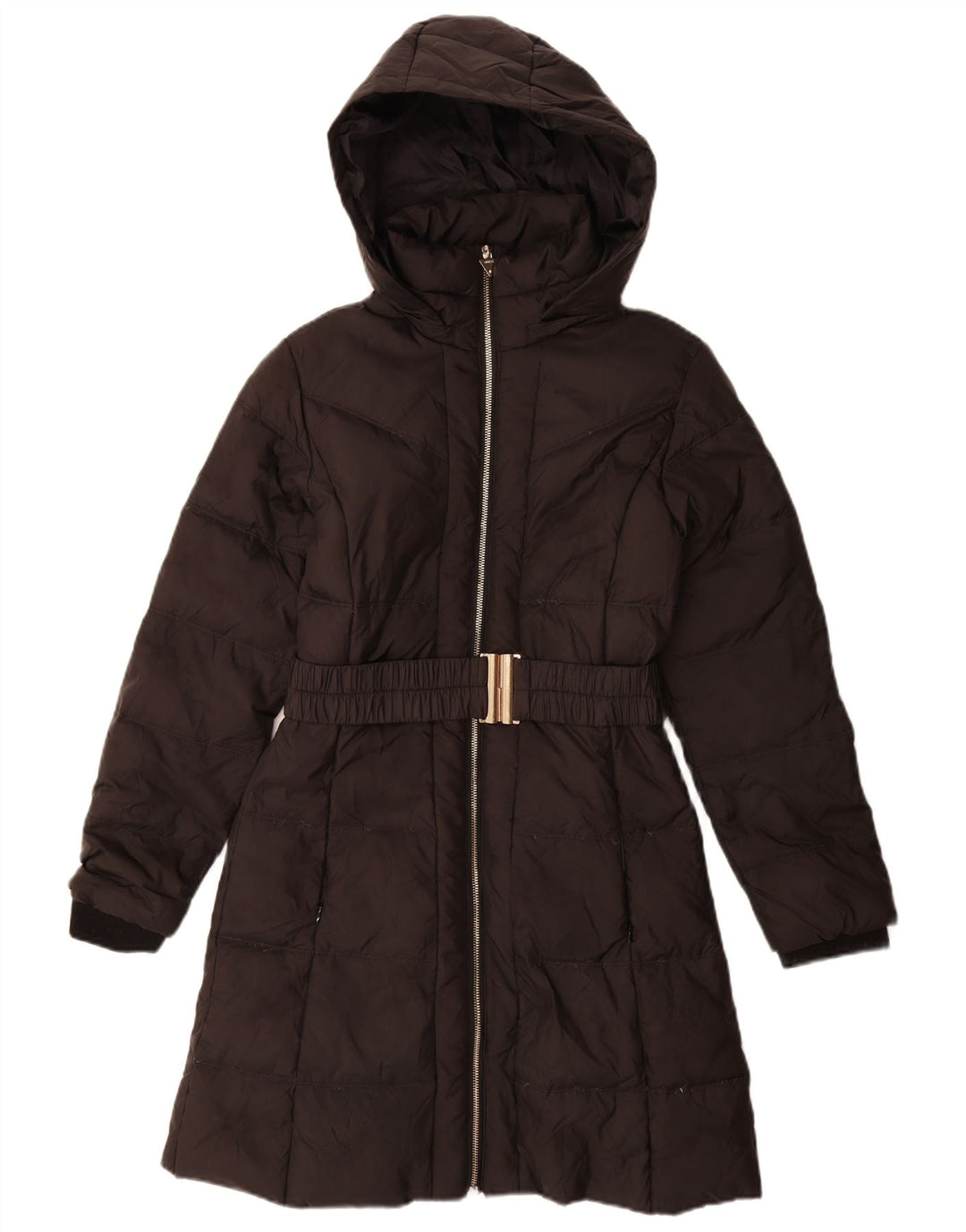 Guess Girls Hooded Padded Coat 15-16 Years Black Polyester