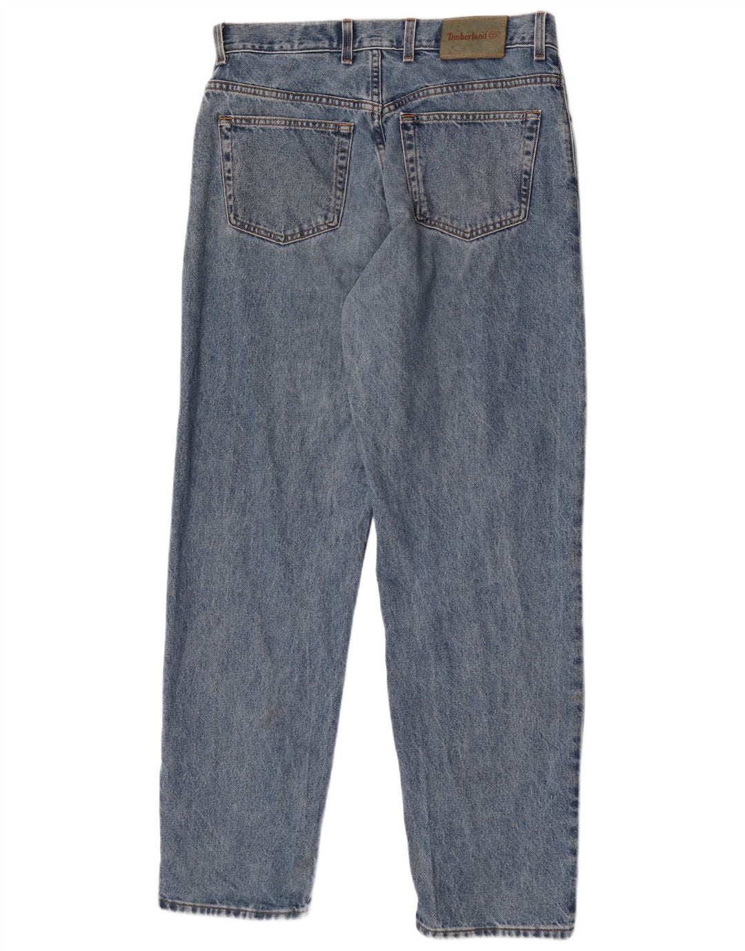Timberland Mens Straight Jeans W34 L32 Blue Cotton