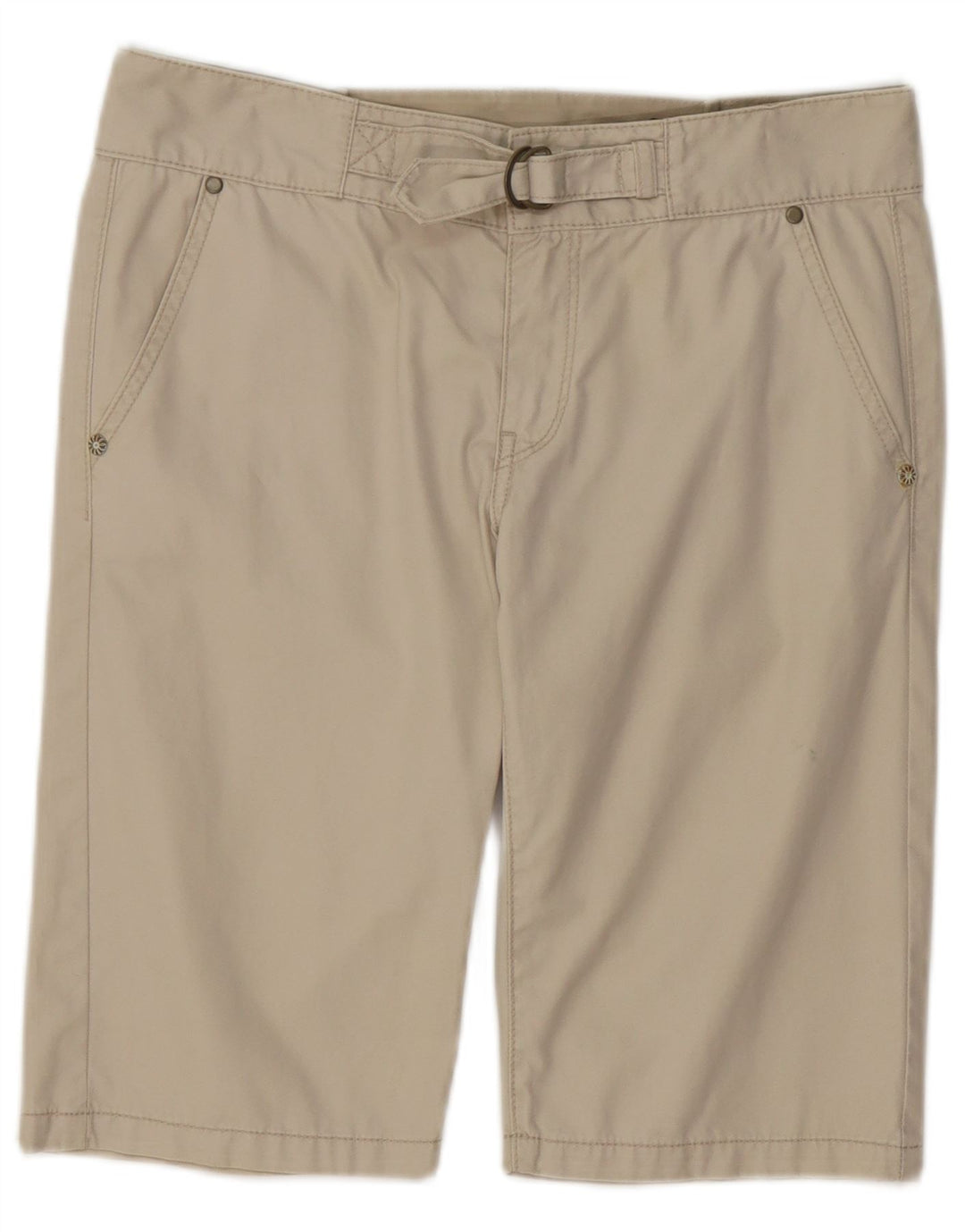 Replay Damen Chinoshorts W28 Mittelbeige Baumwolle