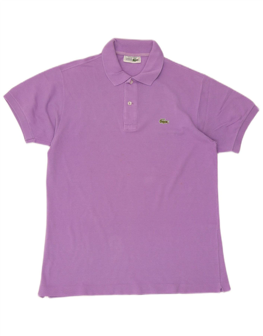 Lacoste Mens Polo Shirt Medium Purple Cotton