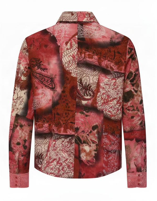 Camicia Donna Mariella Rosati IT 46 Large Patchwork Multicolore