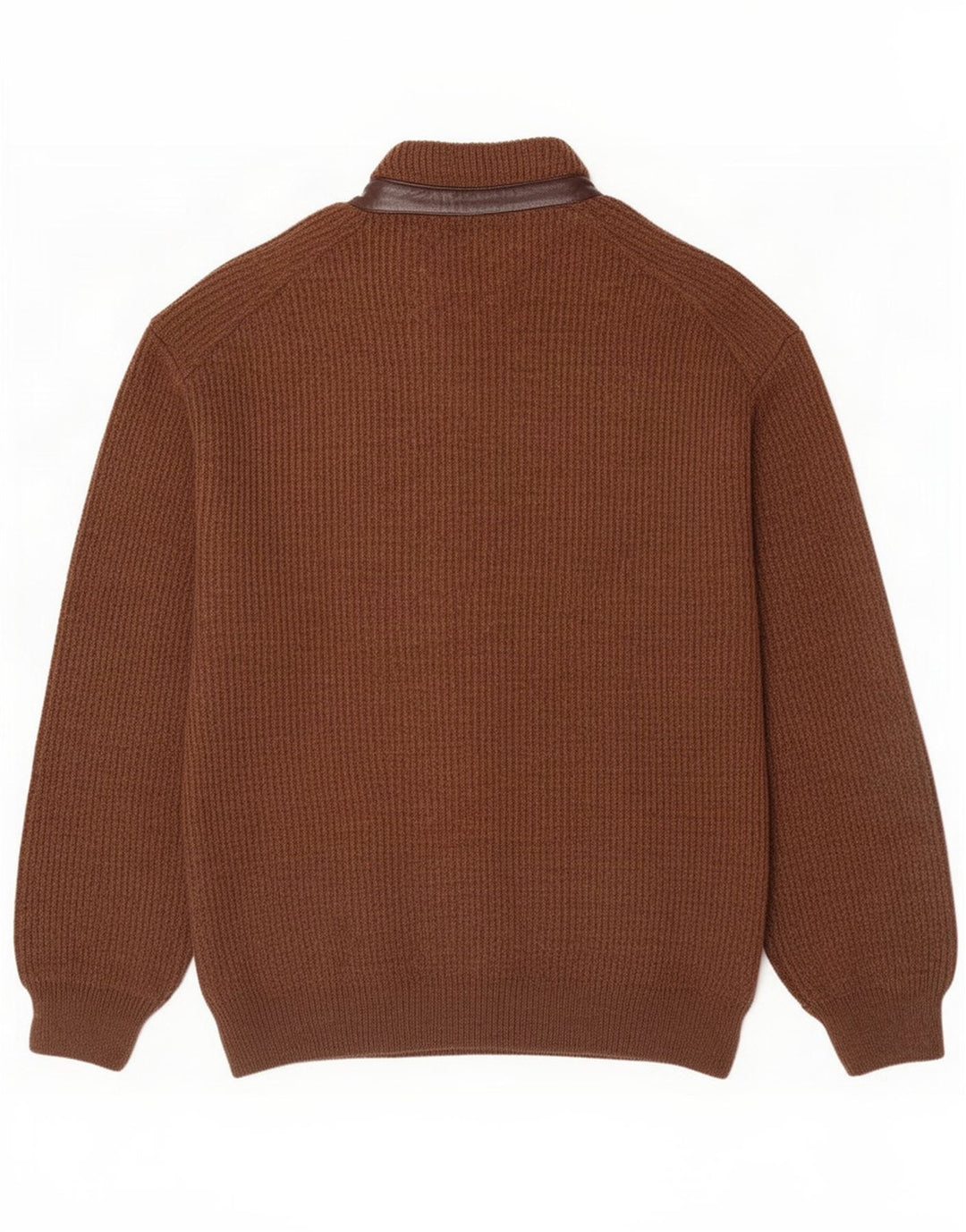Marek Mens Cardigan Sweater Large Brown Acrylic