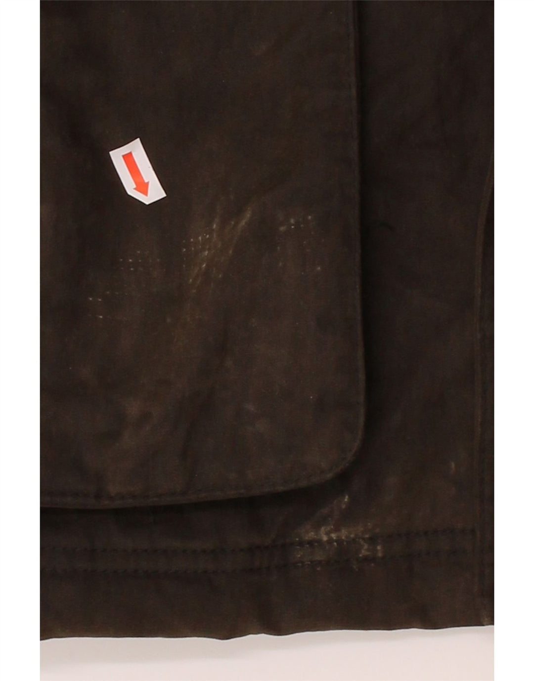 MASSIMO DUTTI Mens Waxed Cotton Jacket UK 44 2XL Brown