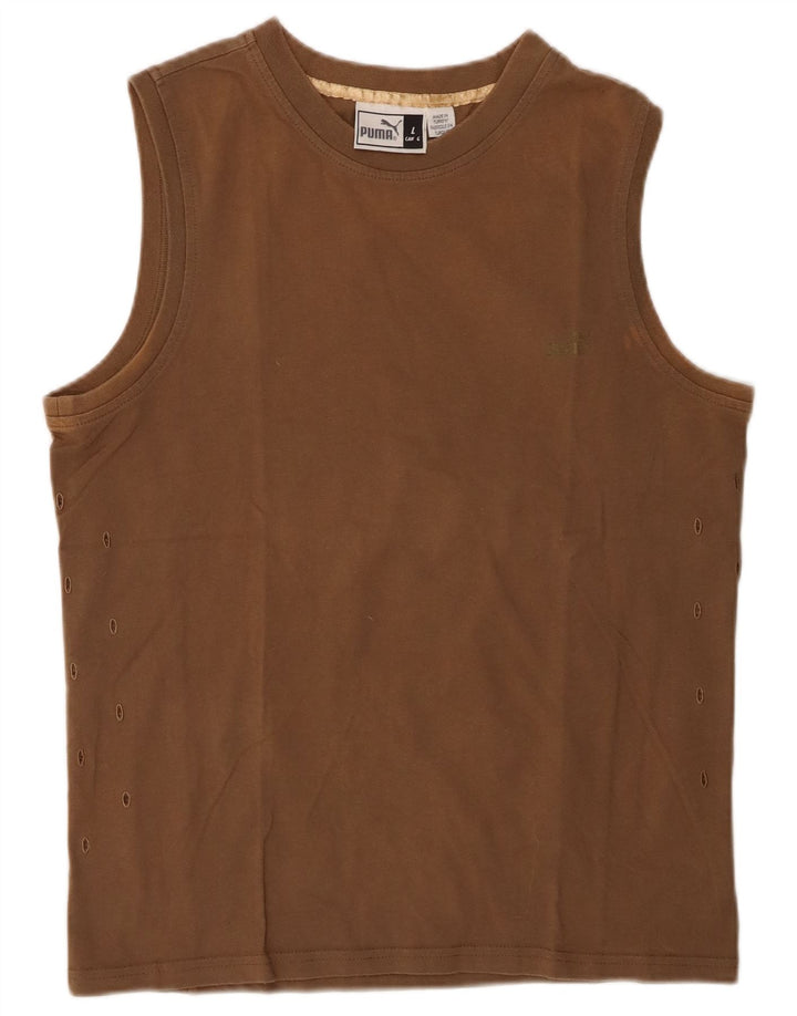 Puma Womens Vest Top UK 16 Large Brown