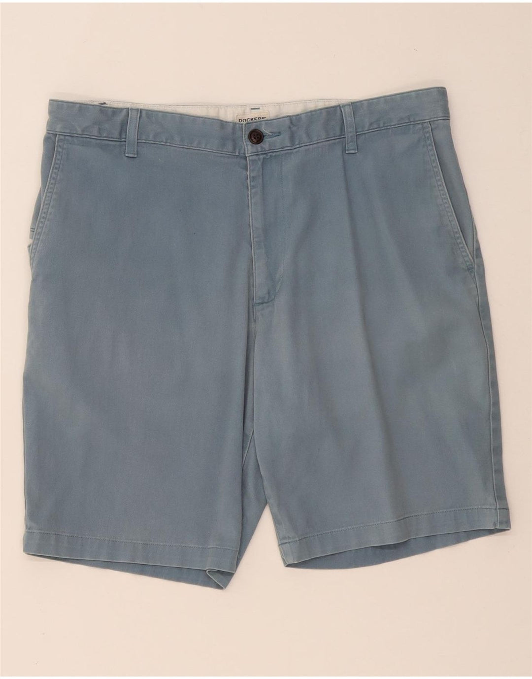 DOCKERS Mens Cargo Shorts W36 Large Blue Cotton