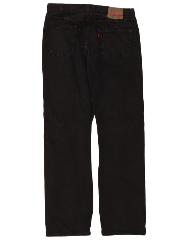 Levi's Mens 501 Straight Jeans W36 L34 Μαύρο βαμβακερό