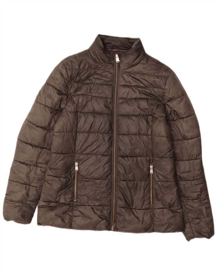 Barbour Womens Padded Jacket UK 12 Medium Grey Polyamide